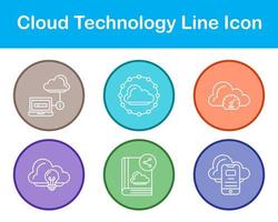 wolk technologie vector icoon reeks