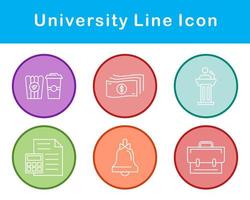 Universiteit vector icoon reeks