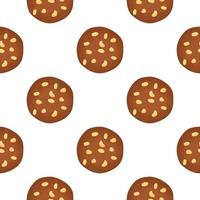 patroon eigengemaakt koekje verschillend smaak in gebakje biscuit vector