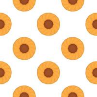 patroon eigengemaakt koekje verschillend smaak in gebakje biscuit vector