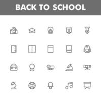 onderwijs icon pack geïsoleerd op een witte achtergrond. voor uw websiteontwerp, logo, app, ui. vectorafbeeldingen illustratie en bewerkbare beroerte. eps 10. vector