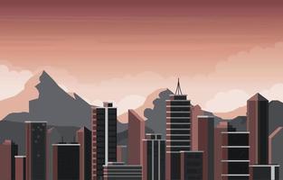 hemel stad bouw stadsgezicht skyline zakelijke illustratie vector