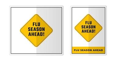 griep seizoen verder teken etiket symbool icoon vector illustratie
