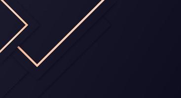 abstract premie donker marine meetkundig overlappen laag met strepen gouden lijnen luxe stijl achtergrond vector