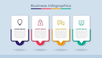 tijdlijn infographics bedrijf gegevens visualisatie werkwijze grafiek. abstract diagram diagram met stappen, opties vector