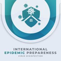 gelukkig Internationale dag van epidemie paraatheid viering vector ontwerp illustratie voor achtergrond, poster, banier, reclame, groet kaart