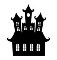 zwart kasteel ontwerp vector