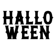 zwart halloween tekst vector