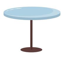 blauw tafel ontwerp vector