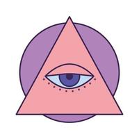 roze pyramind ontwerp vector