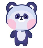 schattig panda ontwerp vector