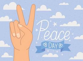 Internationale vrede dag illustratie vector
