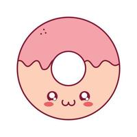 roze donut ontwerp vector