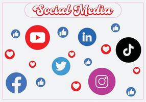 sociale media pictogram vector