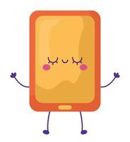 kawaii smartphone ontwerp vector