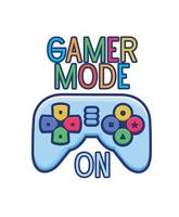 gamer mode illustratie vector