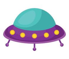 paars ufo-ontwerp vector