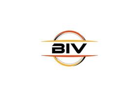 bivak brief royalty Ovaal vorm logo. bivak borstel kunst logo. bivak logo voor een bedrijf, bedrijf, en reclame gebruiken. vector