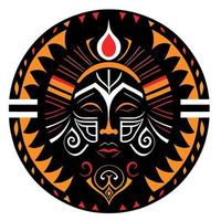 Maori stijl tribal totem logo vector