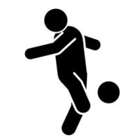 vector illustratie van voetbal spelers silhouet