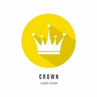 kroon icoon in vlak . logo voor bedrijf. voorraad vector. vector