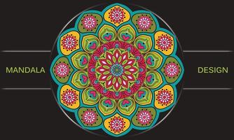 etnisch ornament ontwerp. motief mandala vector ontwerp.