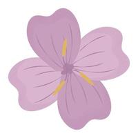ontwerp met paarse bloemen vector