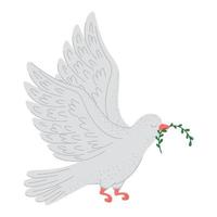 vredesduif illustratie vector