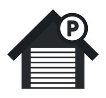 parkeren garage ontwerp vector