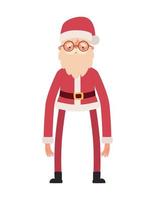 mager de kerstman claus vector