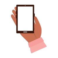 telefoon Aan hand- vector