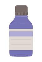 Purper geneeskunde fles vector