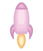 roze raket ontwerp vector