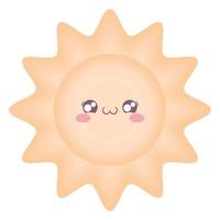 kawaii zon ontwerp vector