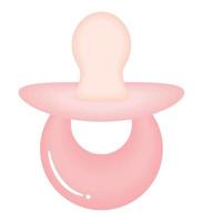 roze baby pacifer vector