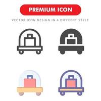 bagage icon pack geïsoleerd op een witte achtergrond. voor uw websiteontwerp, logo, app, ui. vectorafbeeldingen illustratie en bewerkbare beroerte. eps 10. vector