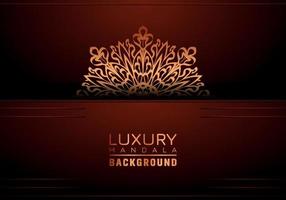 luxe mandala achtergrond sier, arabesk stijl met gouden arabesk patroon stijl. decoratief mandala ornament voor afdrukken, brochure, banier, omslag, poster, uitnodiging kaart vector