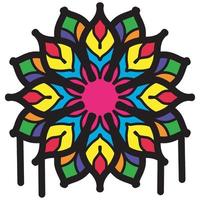 abstract bloemen ornament graffiti mandala patroon vector