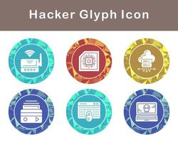 hacker vector icoon reeks