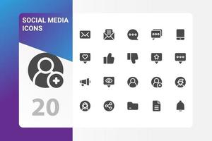 social media icon pack geïsoleerd op een witte achtergrond. voor uw websiteontwerp, logo, app, ui. vectorafbeeldingen illustratie en bewerkbare beroerte. eps 10. vector