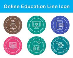 online onderwijs vector icoon reeks