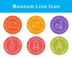 museum vector icoon reeks