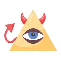 modieus illuminati oog vector