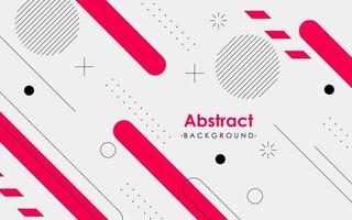 abstract wit rood met meetkundig vorm achtergrond spandoek. eps10 vector