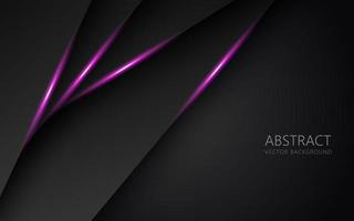 abstract roze licht zwart ruimte kader lay-out ontwerp tech driehoek concept grijs structuur achtergrond. eps10 vector