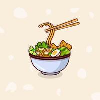 het beste Aziatisch voedsel ramen vector, hoge kwaliteit kleurrijk ramen illustratie sjabloon, premie vector. uitstekend creatief ramen vector illustraties vector met achtergrond.