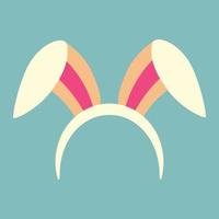 Pasen konijn oren Aan de rand. kleur vector illustratie.