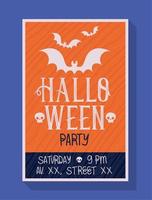 Halloween-feestposter vector