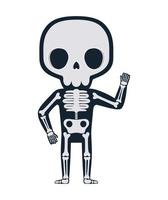 halloween skelet illustratie vector