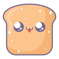 kawaii brood ontwerp vector